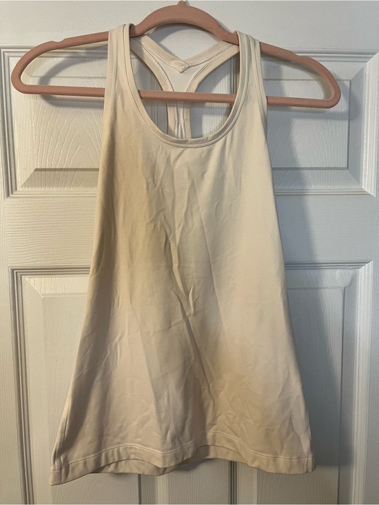 lululemon athletica Tops - #076 Lululemon Cool Racerback Short Tank Nulu Trench Estimated Size 4/6 GUC